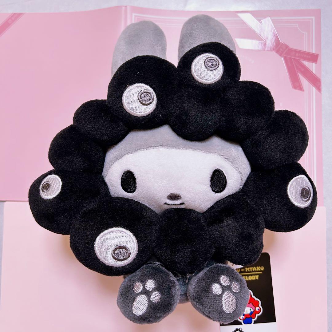 4点：ぬいぐるみM【マイメロ、クロミ、ポチャッコ】・カラビナぬいぐるみ【シナモ】