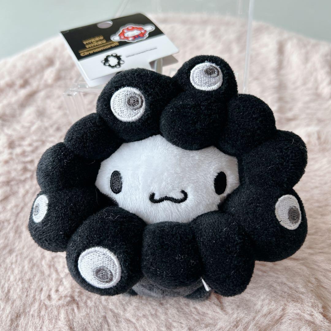 4点：ぬいぐるみM【マイメロ、クロミ、ポチャッコ】・カラビナぬいぐるみ【シナモ】