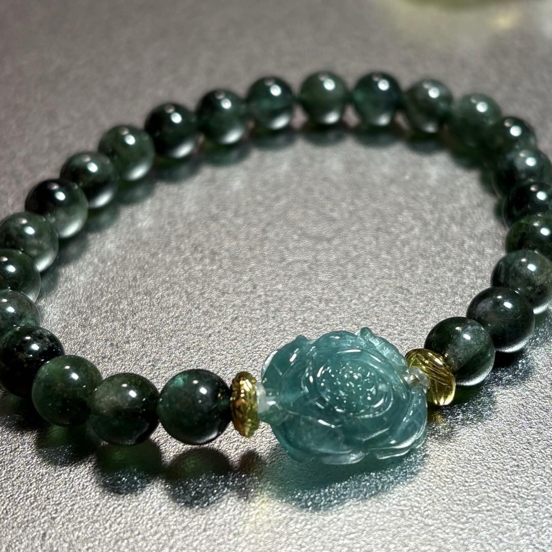 希少極上　グリーントルマリン　ブレスレット