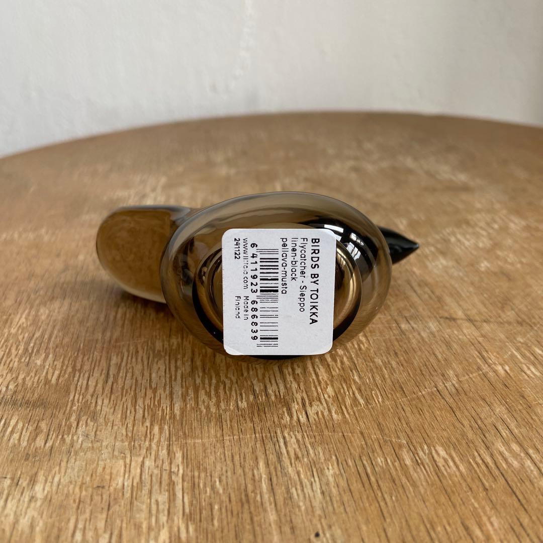 表参道限定　イッタラ　シエッポ　リネン　ブラック　ガラスバード　　scope