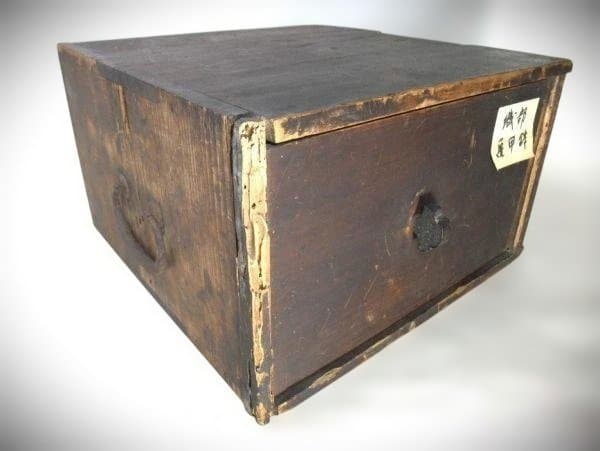 古織部 松竹梅 草花文 六角 染付 亀甲 鉢 明治初期 直し 時代物 骨董