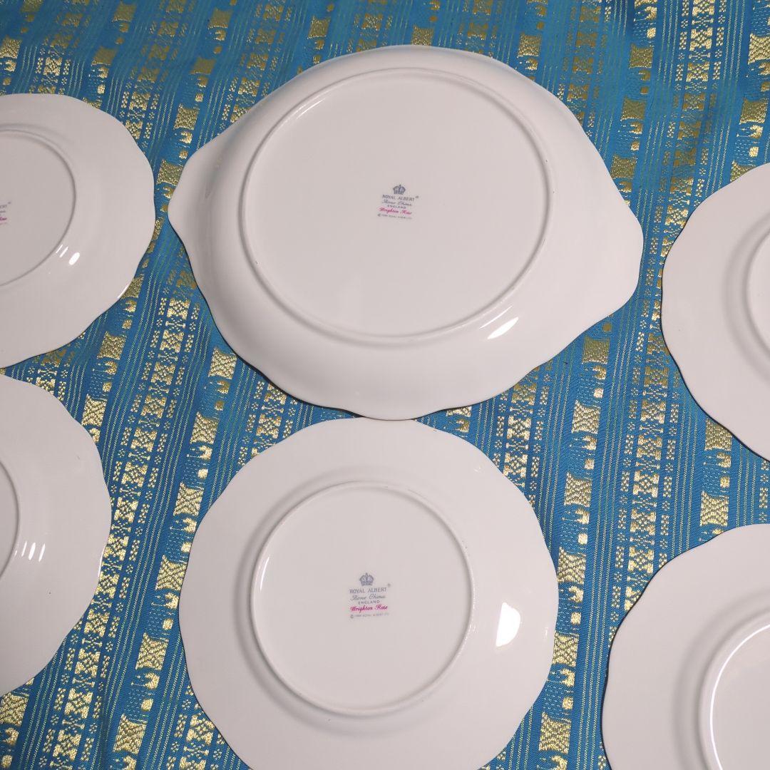 【希少】ロイヤルアルバート ブライトンローズ デザート　プレートセット