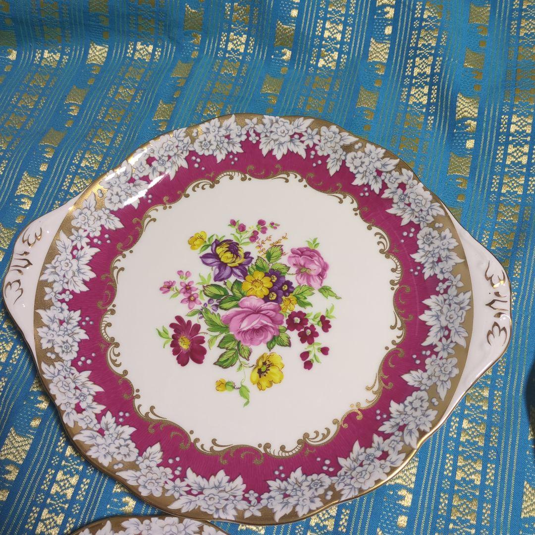 【希少】ロイヤルアルバート ブライトンローズ デザート　プレートセット