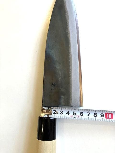 出刃包丁　安来正鋼　賜最優秀賞　調理庖丁 両刃　青一　約210㎜（刃の部分）