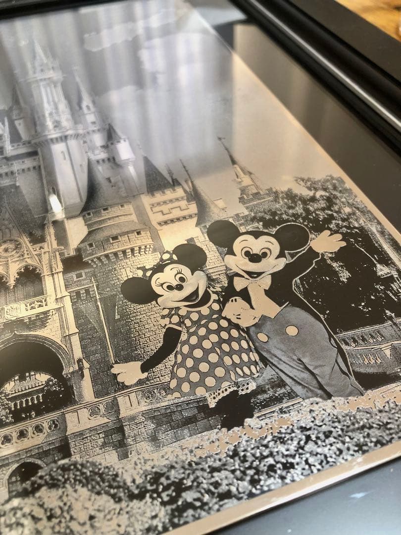 【非売品】ディズニー　額縁　額入り　ステンレスプレート　三井ホーム　レア