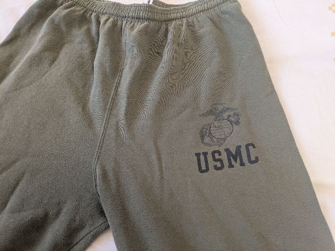 USMCロゴ入りスウェットシャツ+パンツ上下一式 Mサイズ(USサイズ