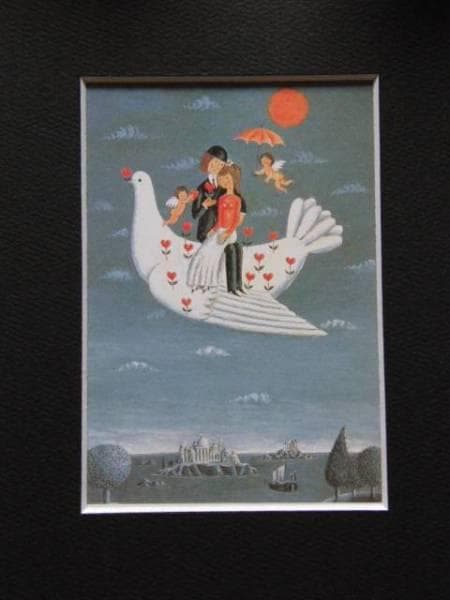 レイモン・ペイネ、【愛と平和の使者】、希少な画集より、新品高級額