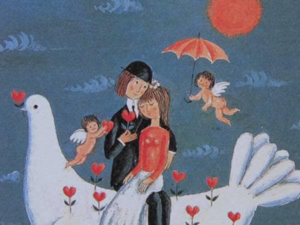 レイモン・ペイネ、【愛と平和の使者】、希少な画集より、新品高級額