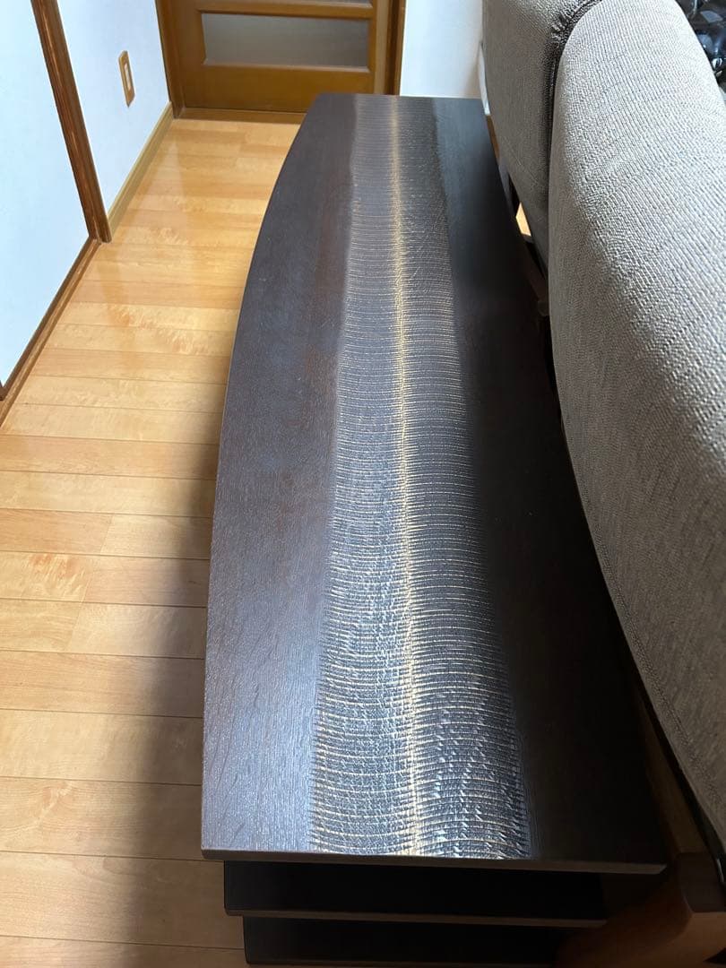 ダークブラウン 木製 テレビボード 3段