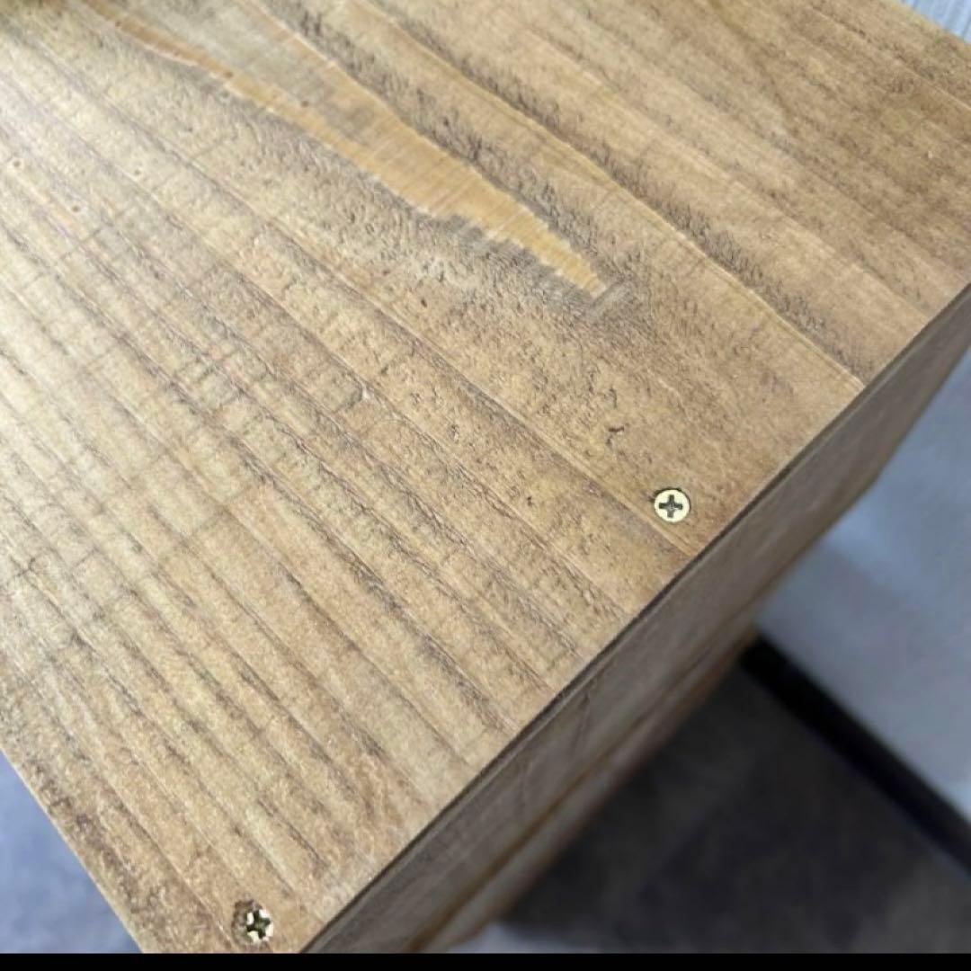 3段オープンシェルフ　飾り棚　ディスプレイラック　杉材　木製ラック