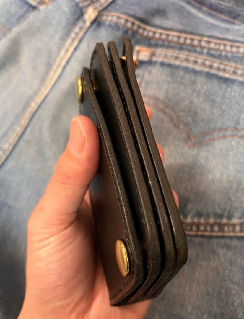 トラッカーウォレット　ショートサイズ　イタリアンレザー　ブルガロ