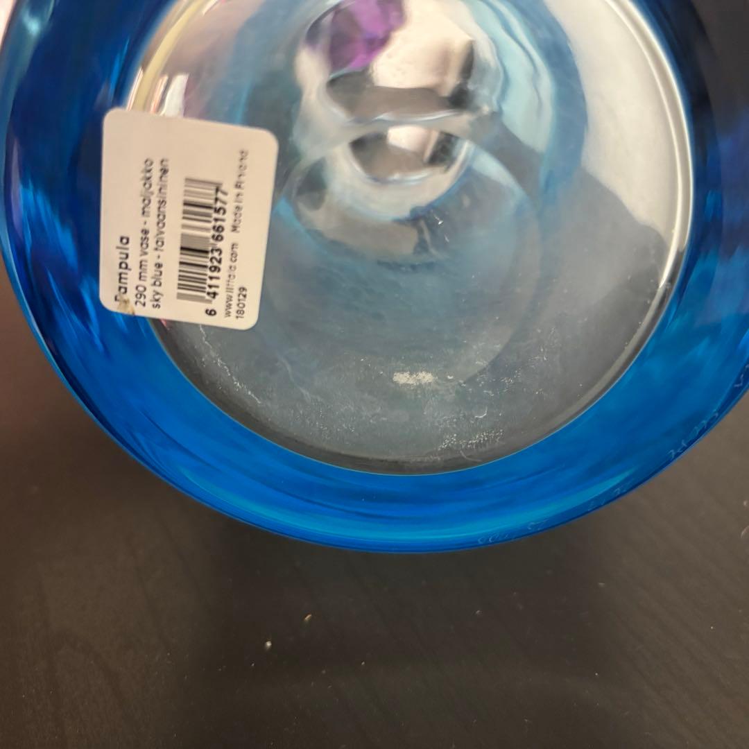 匿名　ポムポム　オイバトイッカPampula vase 290mmスカイブルー