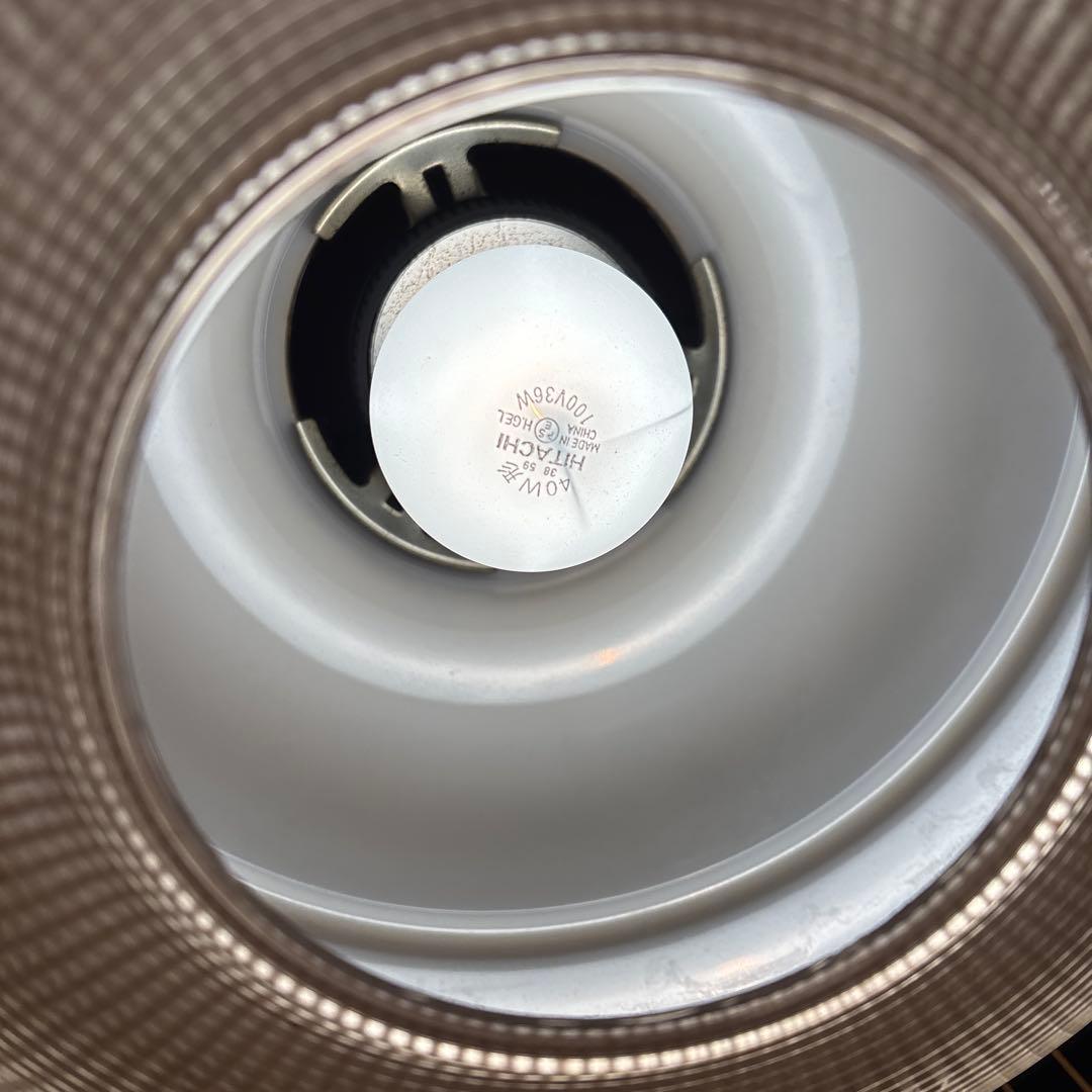 小*k様 昭和レトロ 和風ペンダントライト 3灯 竹×ガラス調 引き紐 旅館 古