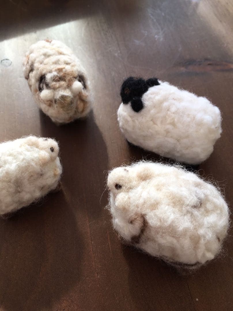 《受注製作》handmadeフェルト  ∞sheep  black∞