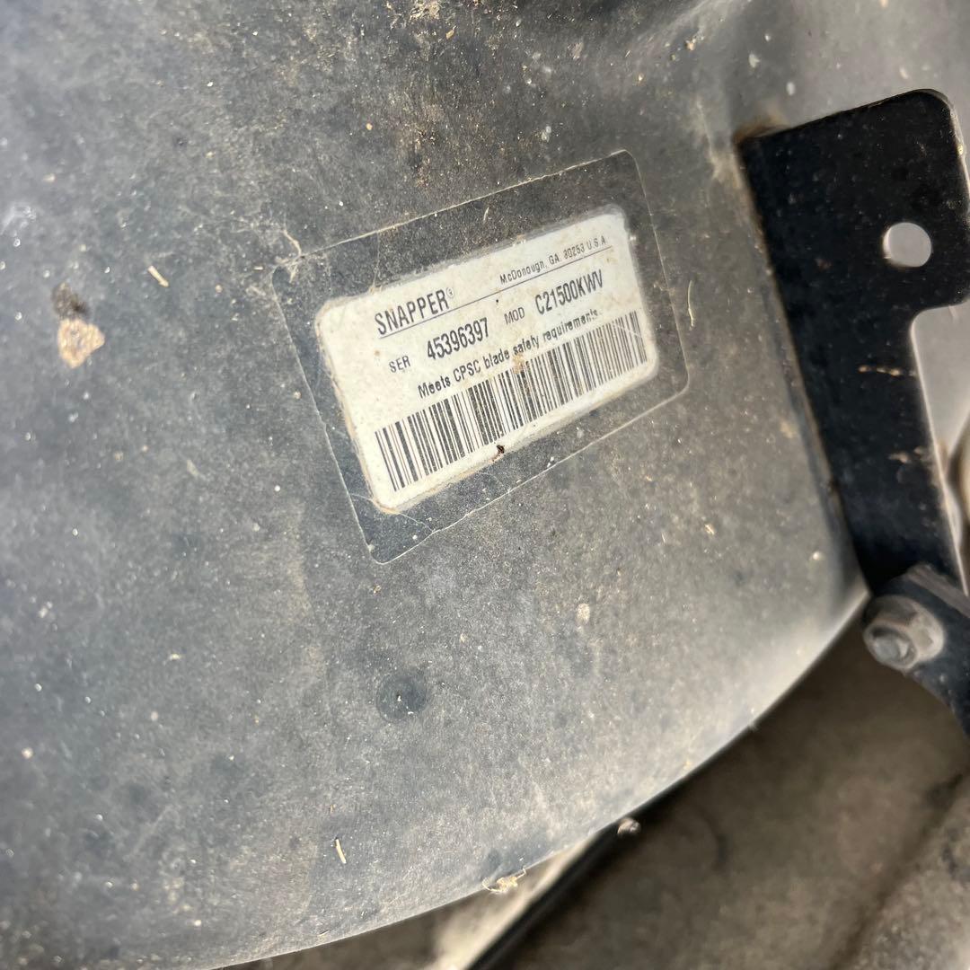 SNAPPER スナッパー カワサキ 芝刈機 C21500KWV 圧縮がある - メルカリ