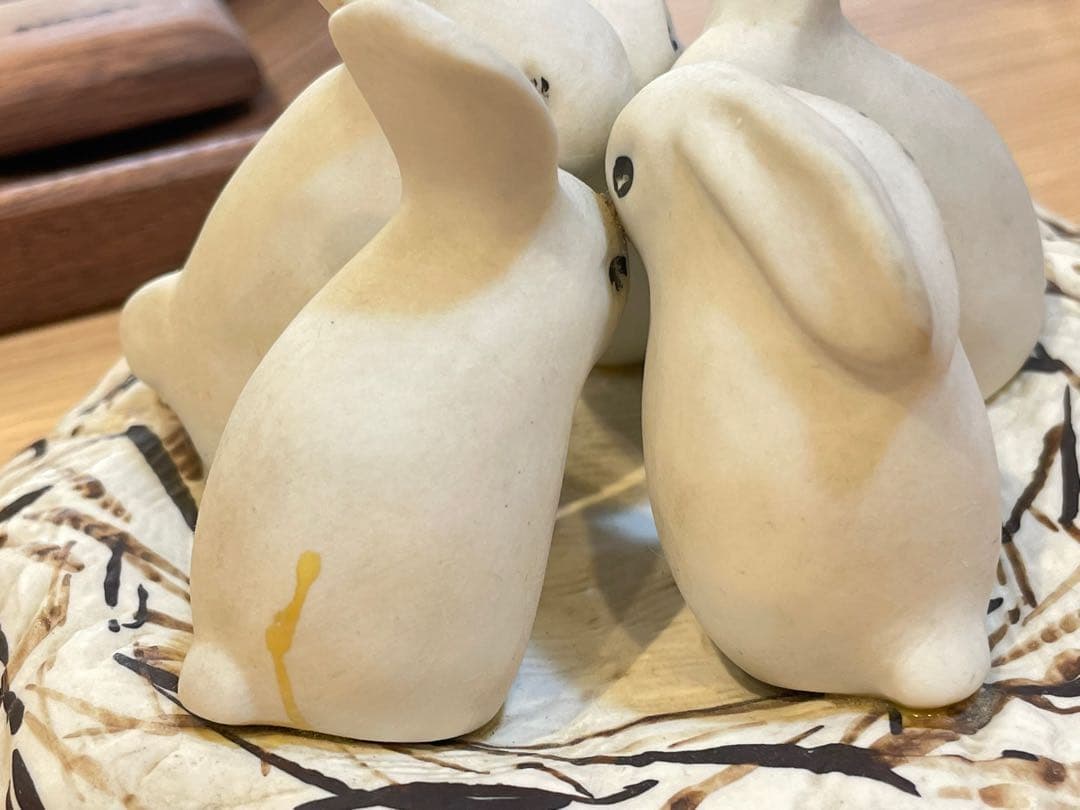 B7007 【アラビア】ヘルヤ リウッコ ウサギの巣 置物 フィンランド 北欧