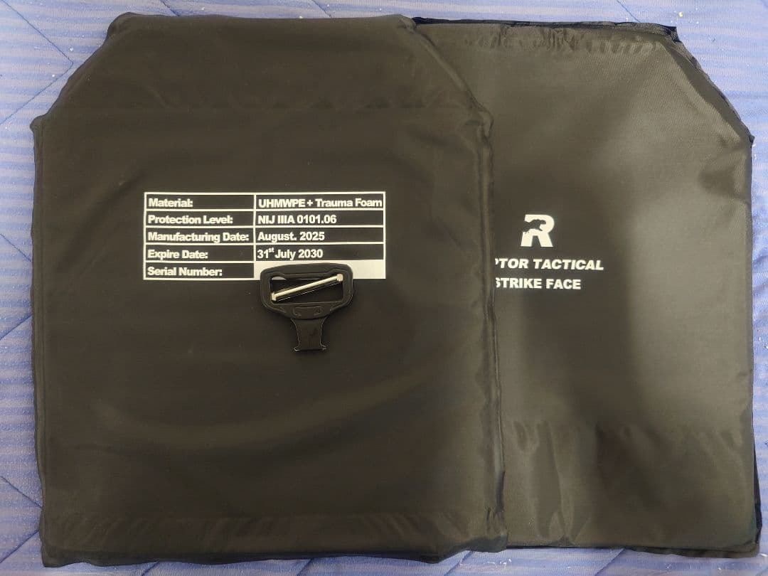 RAPTOR TACTICAL ソフトアーマー　防弾　プレキャリ　nij　ⅢA