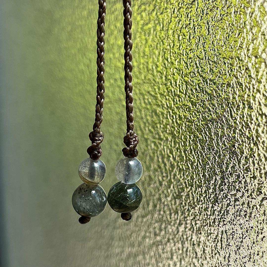 ヒマラヤ水晶 ガネッシュヒマール ルチルクォーツ ＊ マクラメペンダント 36