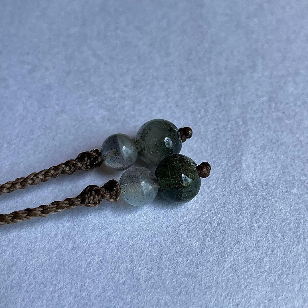 ヒマラヤ水晶 ガネッシュヒマール ルチルクォーツ ＊ マクラメペンダント 36