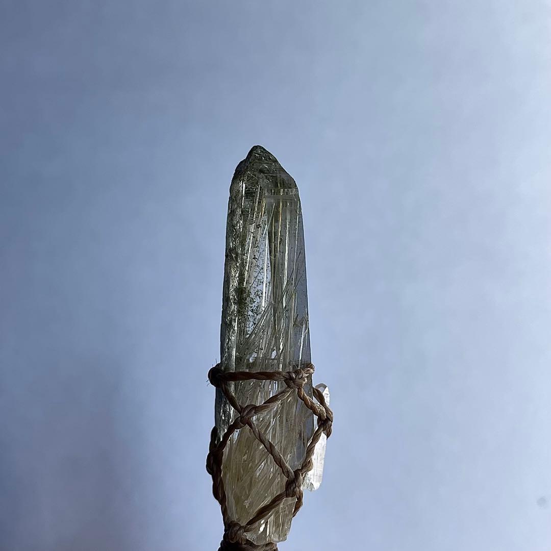 ヒマラヤ水晶 ガネッシュヒマール ルチルクォーツ ＊ マクラメペンダント 36