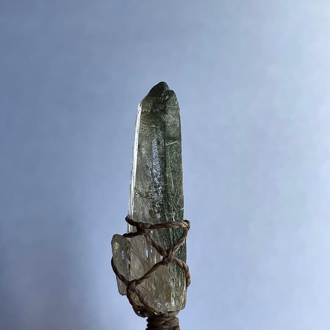 ヒマラヤ水晶 ガネッシュヒマール ルチルクォーツ ＊ マクラメペンダント 36