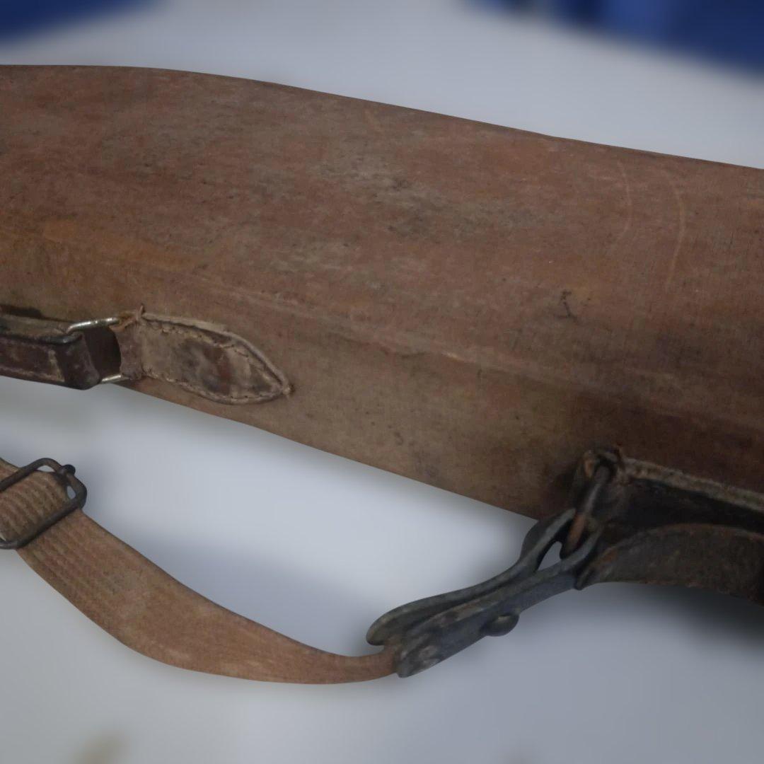 4608)とても古い　布張りのガンケース　詳細不明