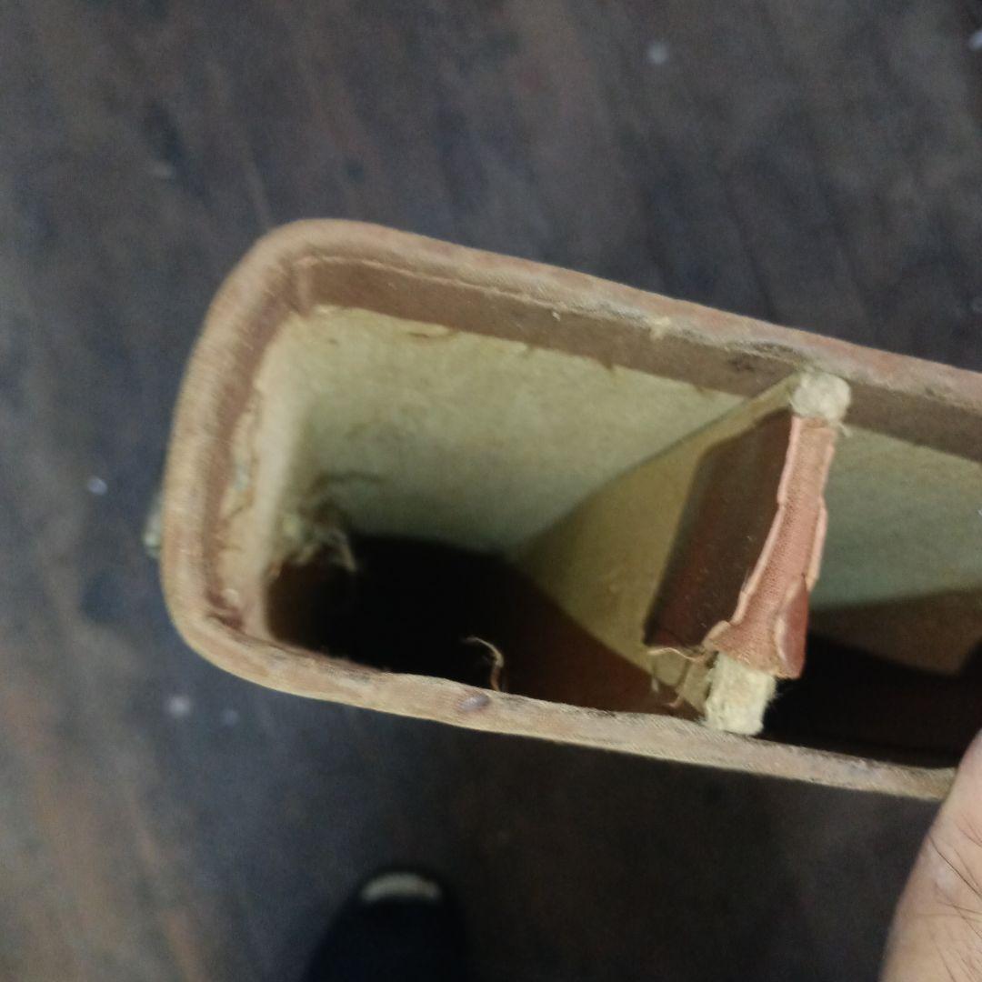 4608)とても古い　布張りのガンケース　詳細不明