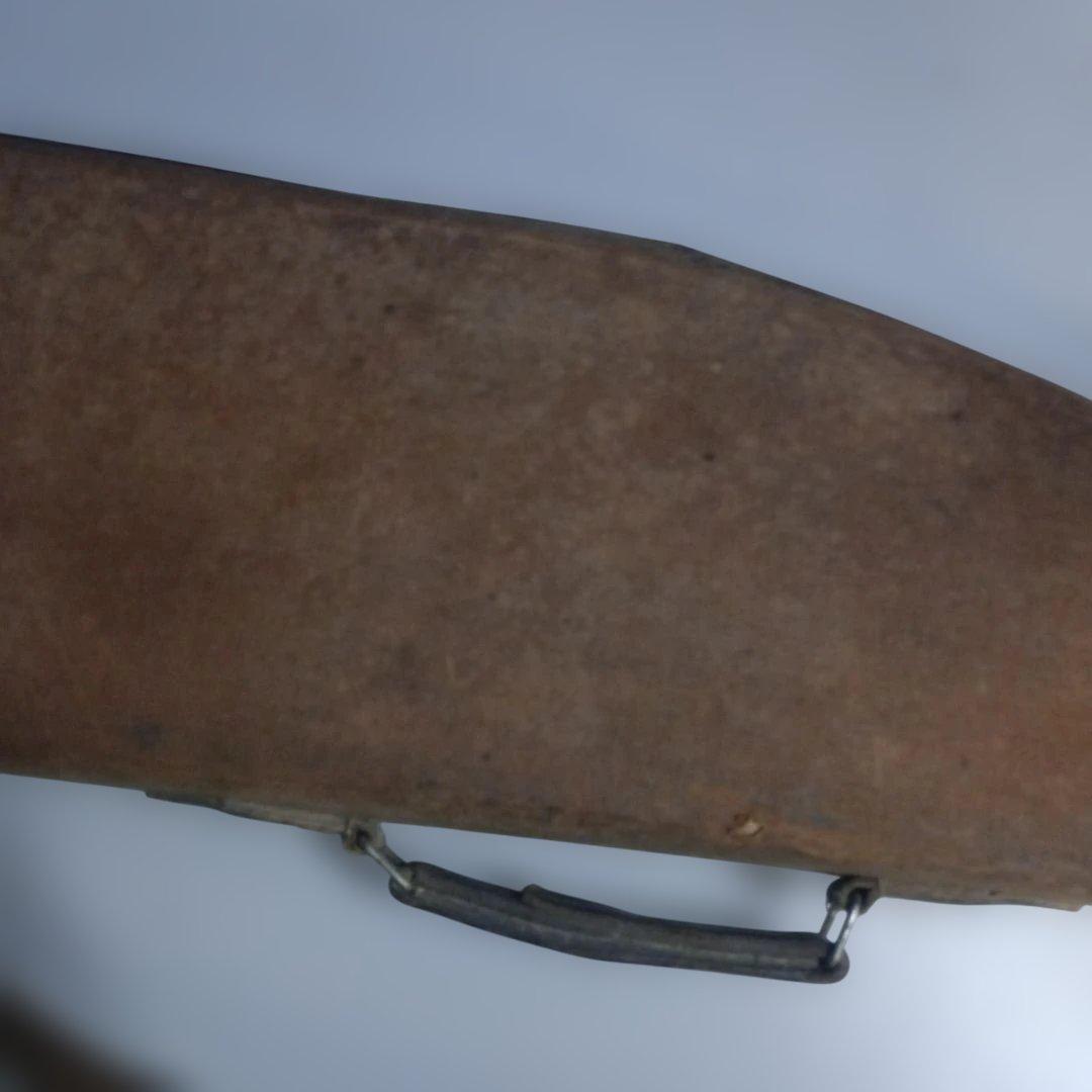 4608)とても古い　布張りのガンケース　詳細不明