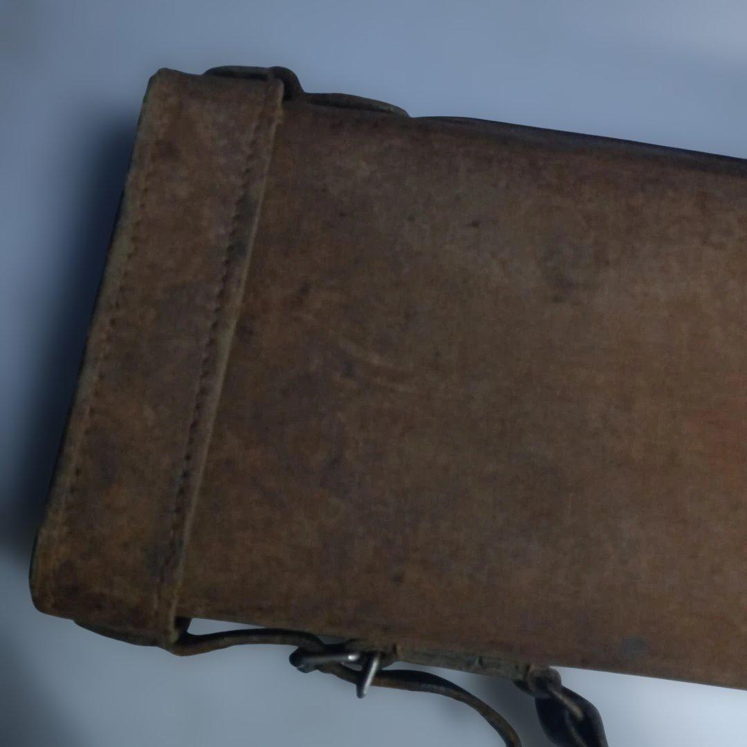 4608)とても古い　布張りのガンケース　詳細不明