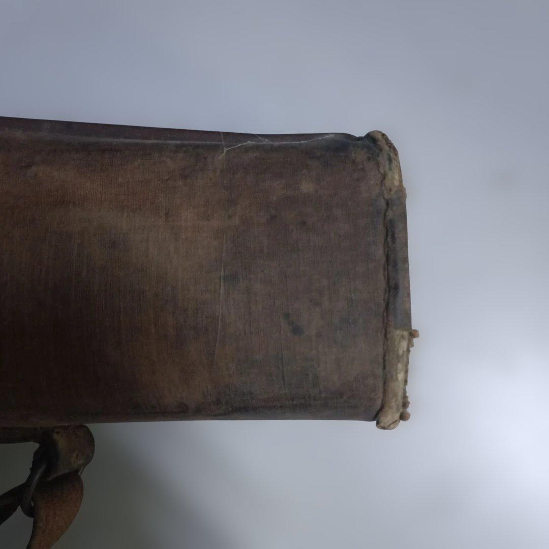 4608)とても古い　布張りのガンケース　詳細不明