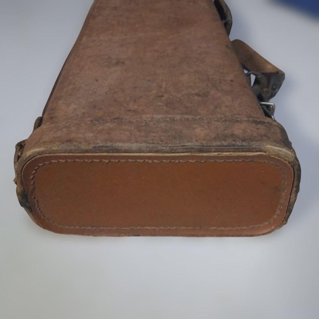 4608)とても古い　布張りのガンケース　詳細不明