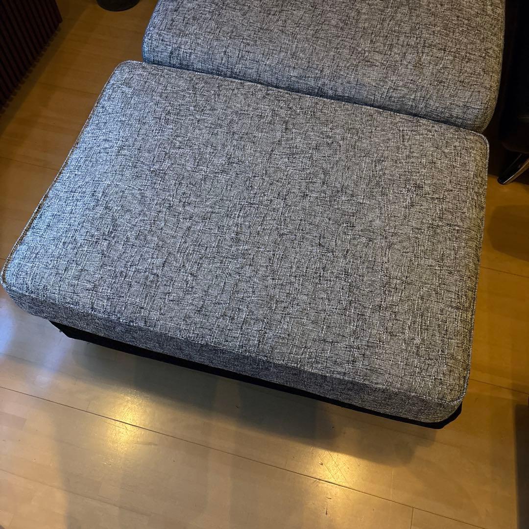 【COCOさん専用】【美品】アルモニア 1人掛けソファのみ　グレー×ブラック