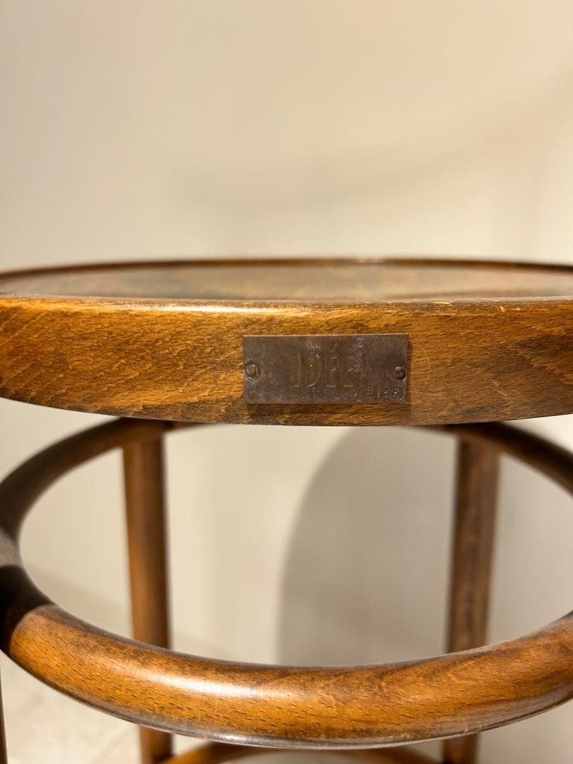 IDEEイデースツール/カウンターチェア 木製バースツール 曲線背もたれ