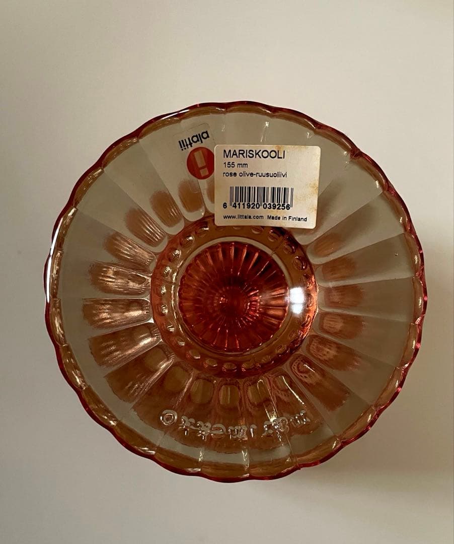 廃盤　未使用　イッタラ×マリメッコ マリボウル　ローズオリーブ　ラージ