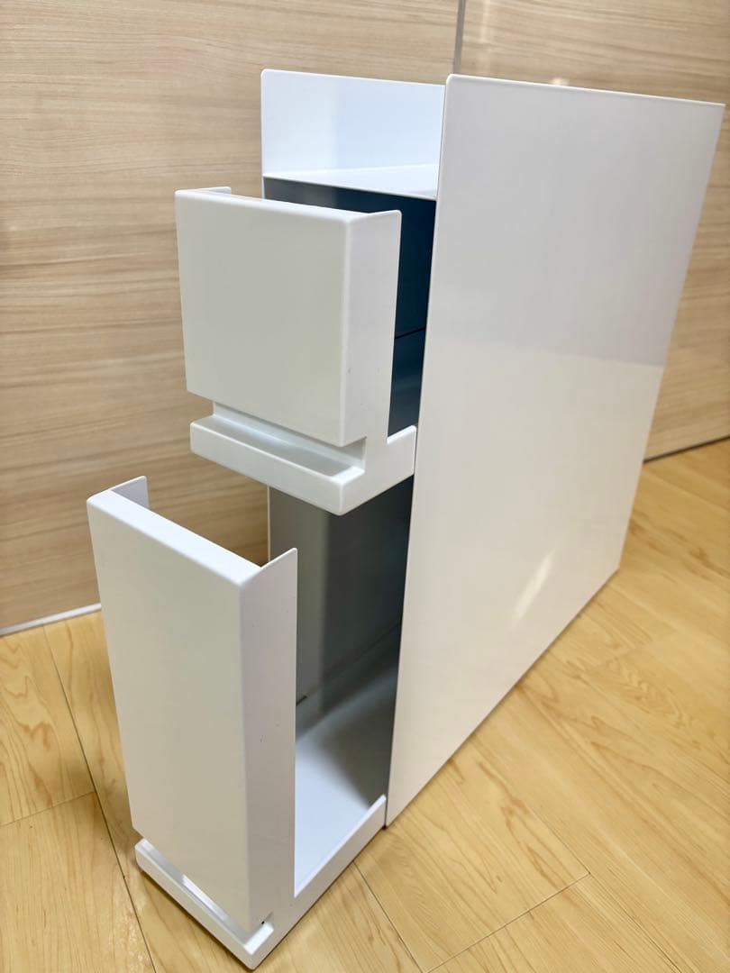 山崎実業 tower 隠せる調味料ラック2段（ホワイト）