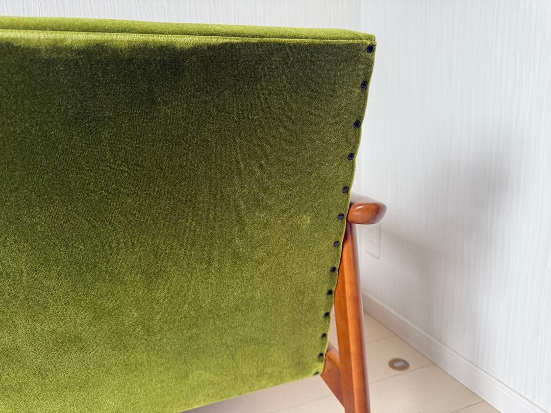 カリモク60 Kチェア 2シーター モケットグリーン