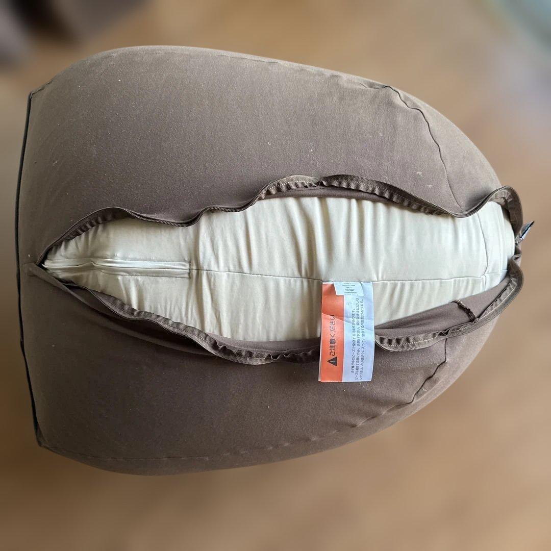 yogibo ティアドロップ型ビーズクッション ブラウン