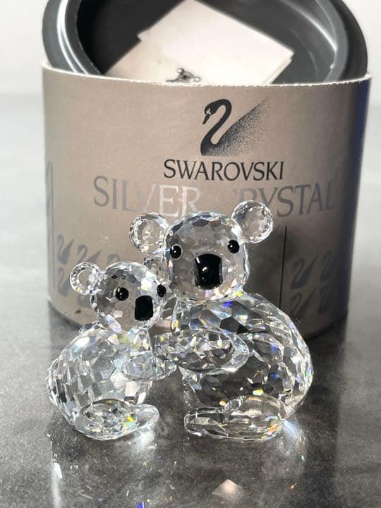 コアラの親子　2体セット　 スワロフスキー　美品　箱有り