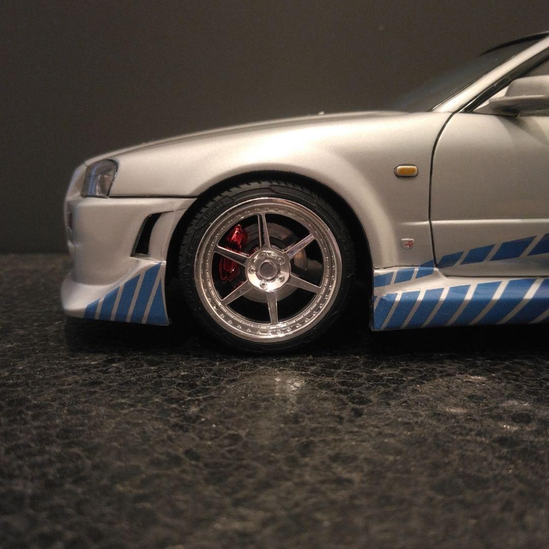 SKYLINE GT-R ワイスピ ブライアン仕様 1/24 アオシマ
