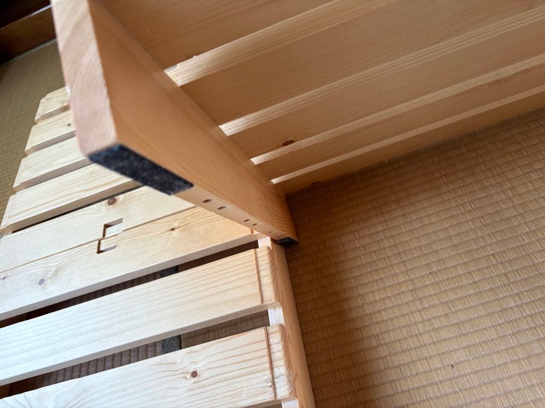 パレットベッド　すのこ　8枚　ベルメゾン 金具付き