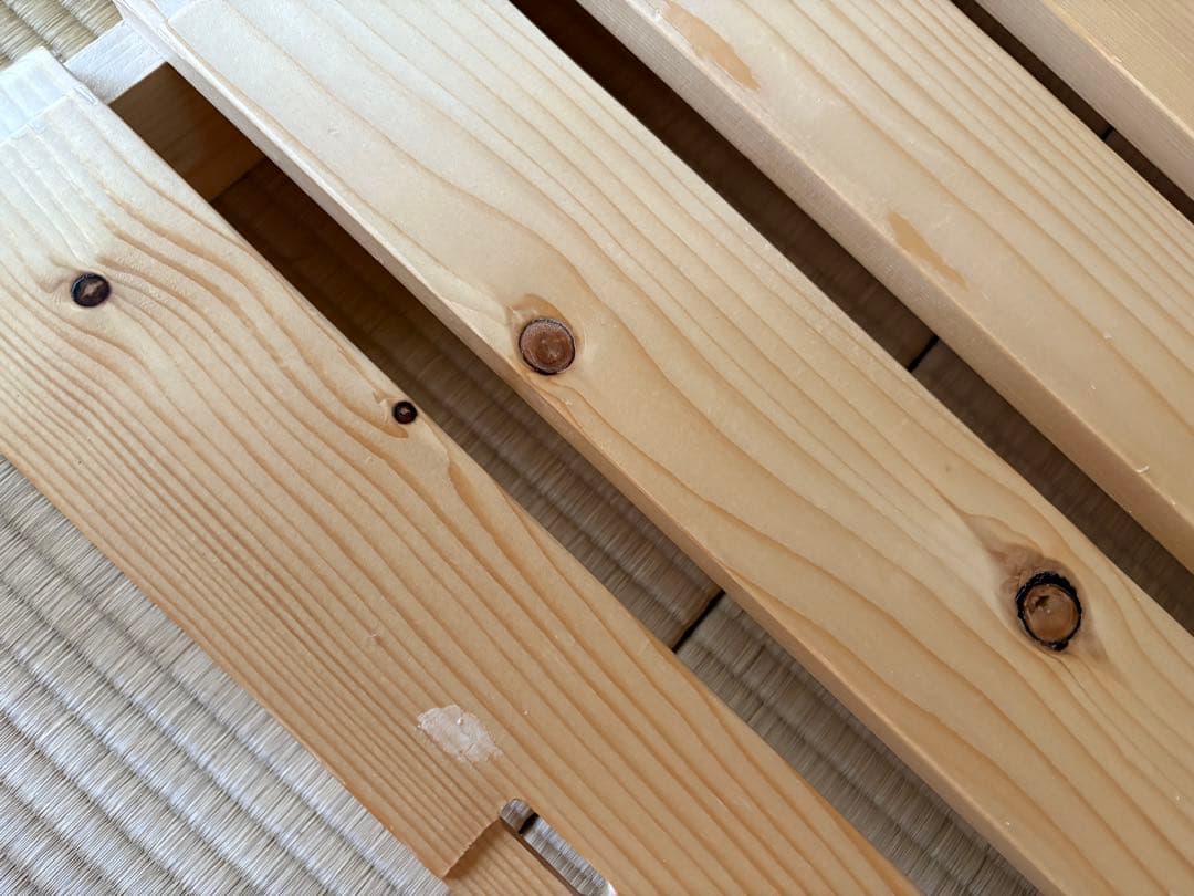 パレットベッド　すのこ　8枚　ベルメゾン 金具付き