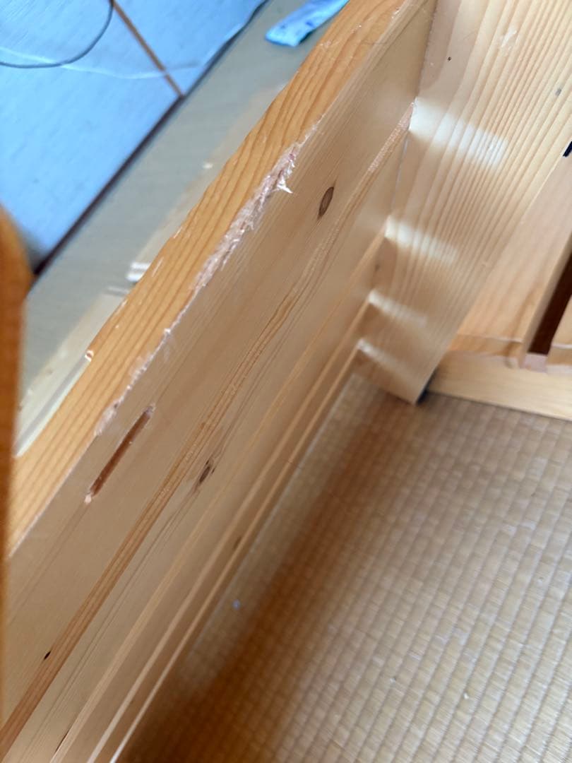 パレットベッド　すのこ　8枚　ベルメゾン 金具付き