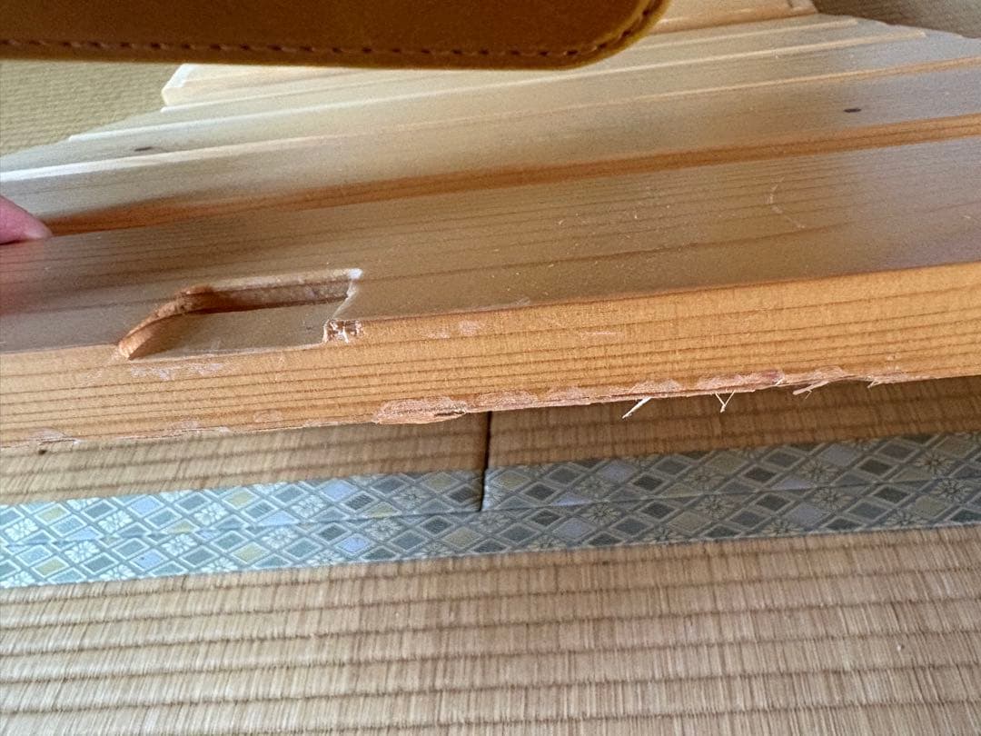 パレットベッド　すのこ　8枚　ベルメゾン 金具付き