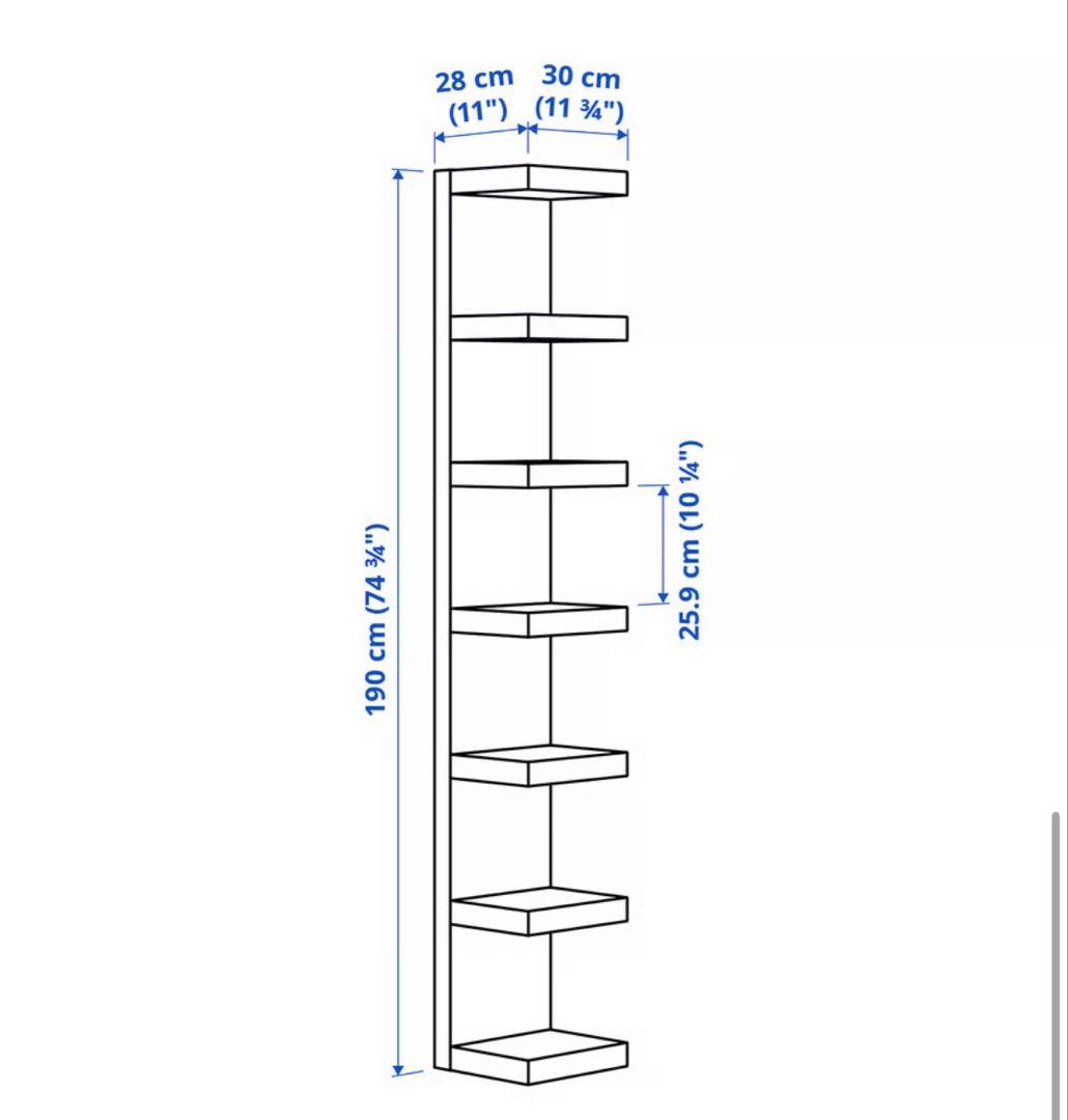 IKEA lack ウォールシェルフユニット ホワイト