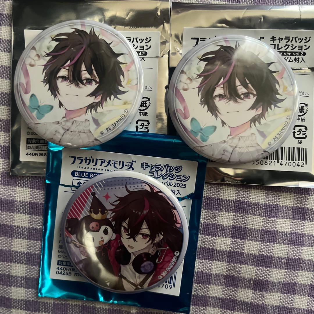 フラガリアメモリーズ クロード 缶バッジ なかよくフェスティバル MV