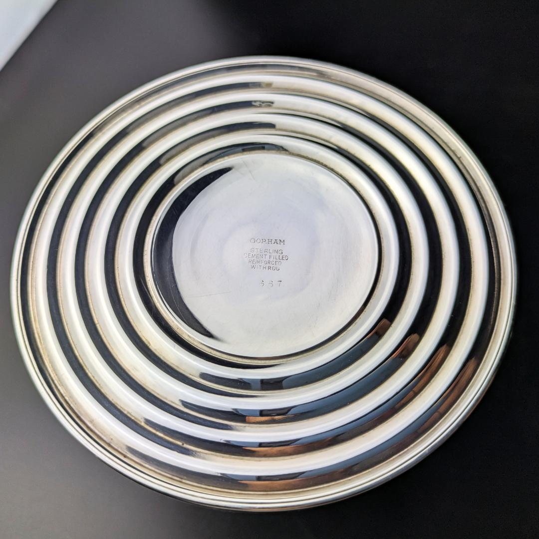 ペアGorham 667 銀製 キャンドルスタンド ロープ装飾アンティーク 米国