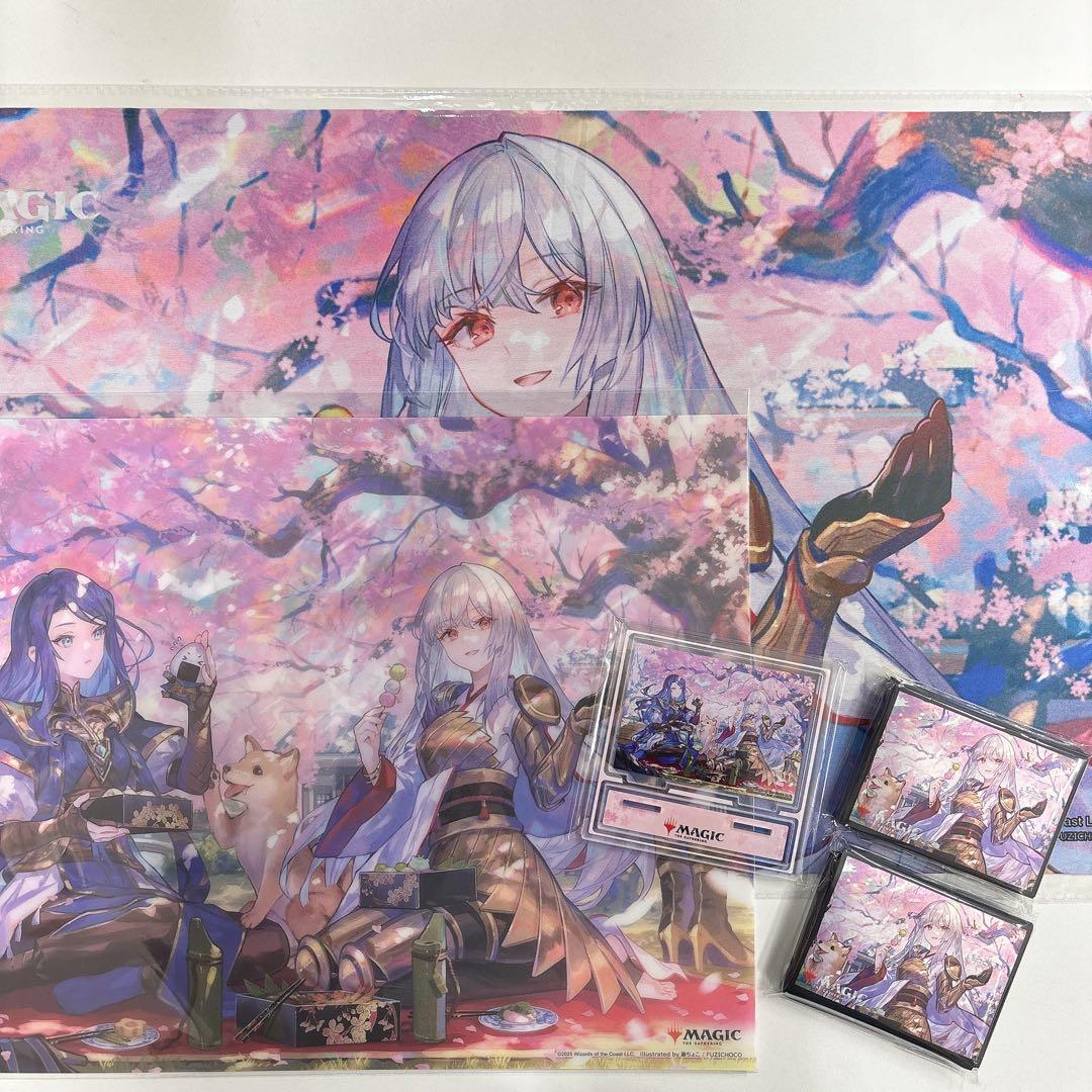 MTG マジック プレイマット 放浪皇のお花見キャンペーン 二人