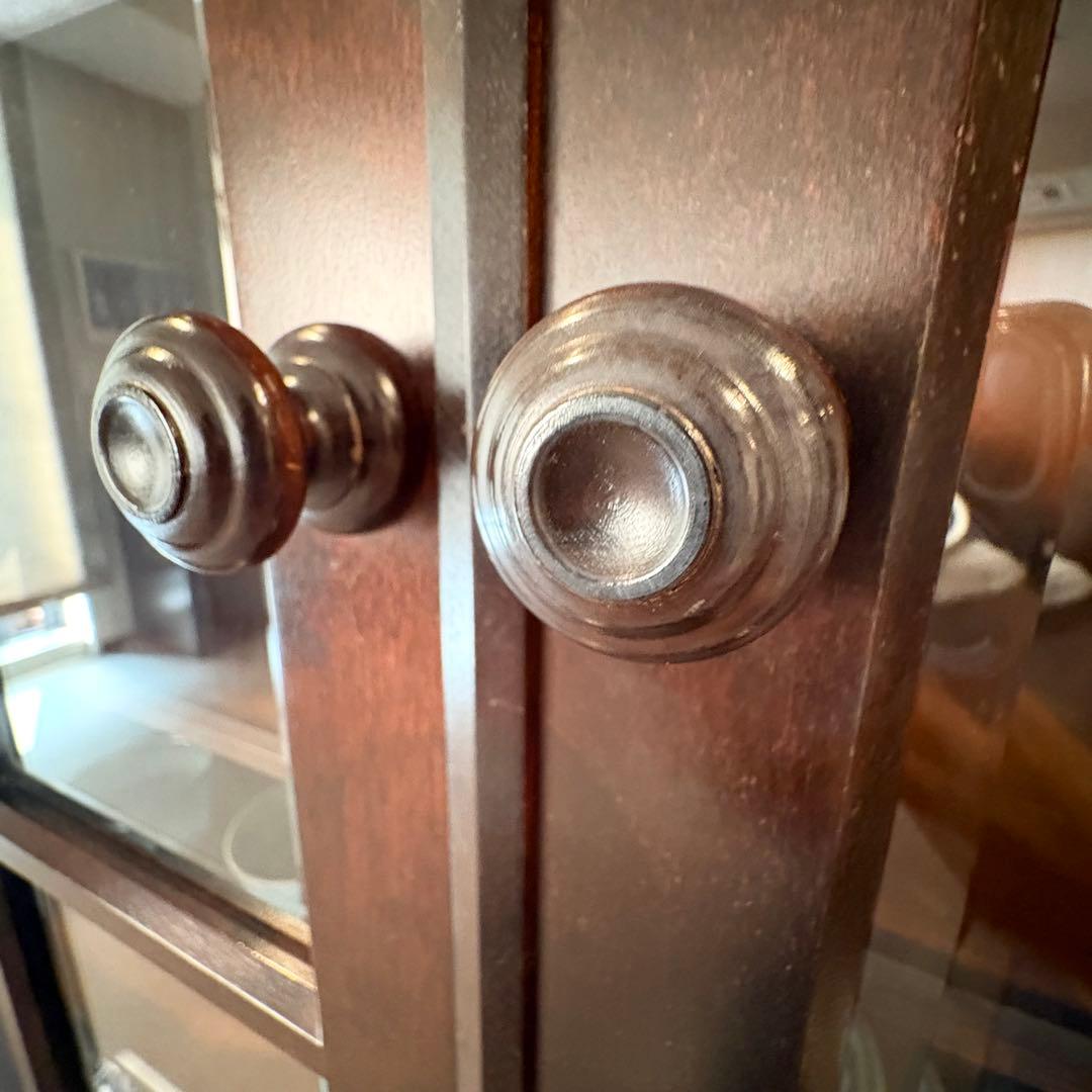 北海道民芸家具 食器棚 飛騨産業 アンティーク レトロ 昭和 ブラウン キッチン