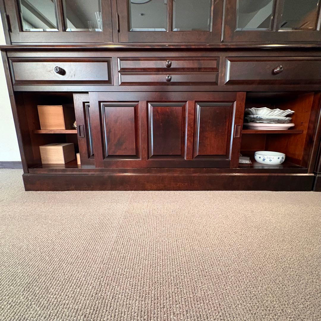 北海道民芸家具 食器棚 飛騨産業 アンティーク レトロ 昭和 ブラウン キッチン