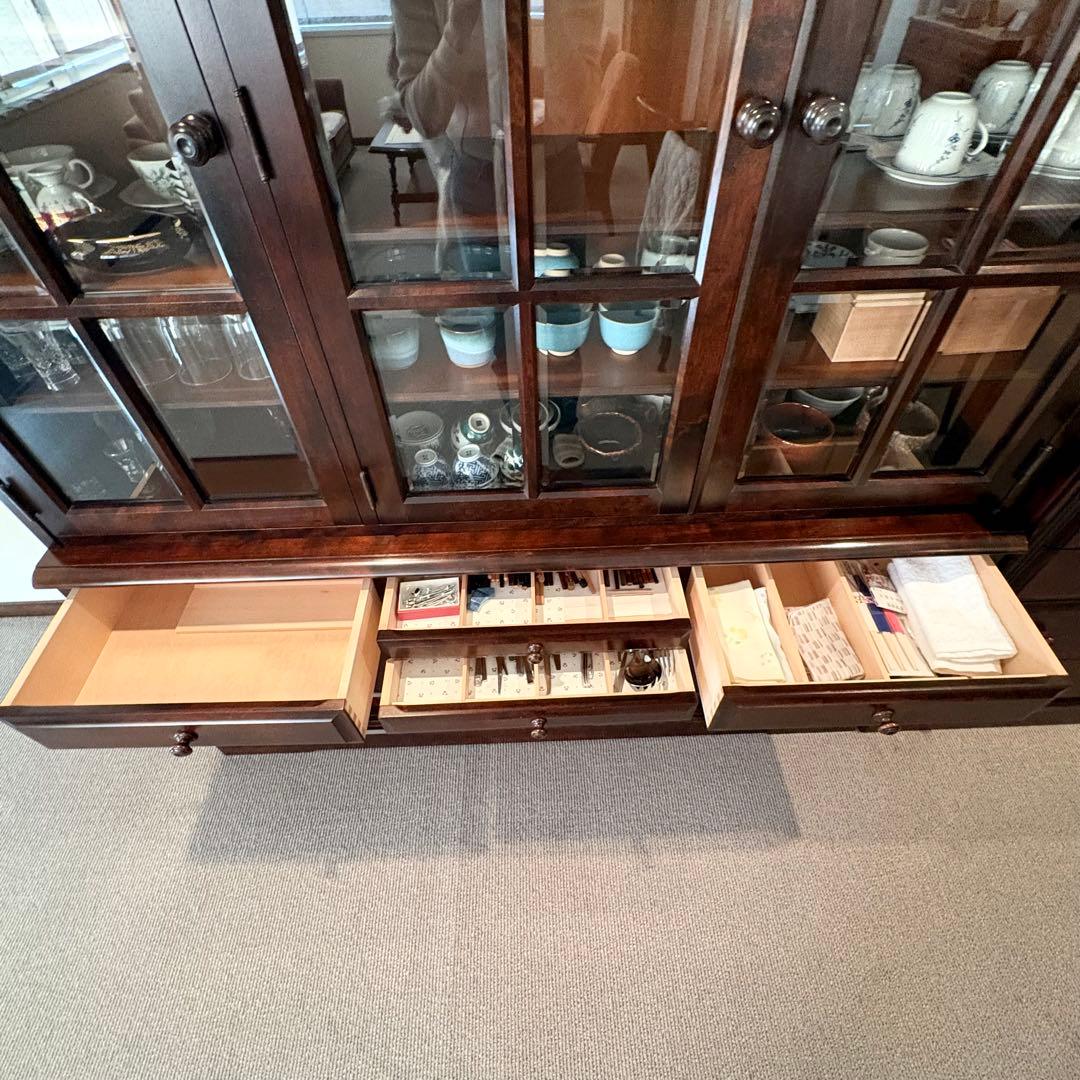 北海道民芸家具 食器棚 飛騨産業 アンティーク レトロ 昭和 ブラウン キッチン